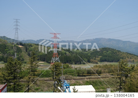 岐阜県不破郡関ケ原町_徳川家康最初陣跡からの景色1_2025年4月 岐阜県不破郡関ケ原町_徳川家康最初陣跡からの景色1_2025年4月 138004165