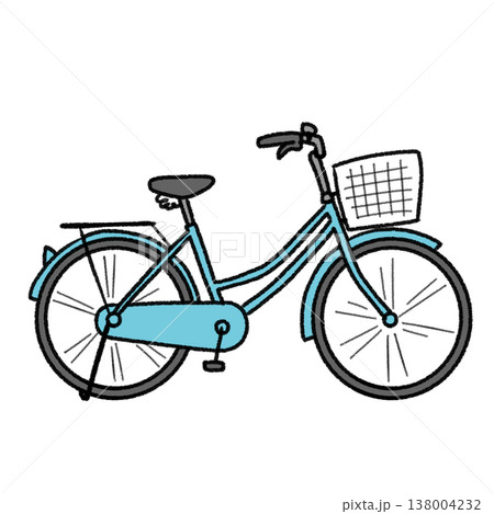 自転車のシンプルイラスト 138004232