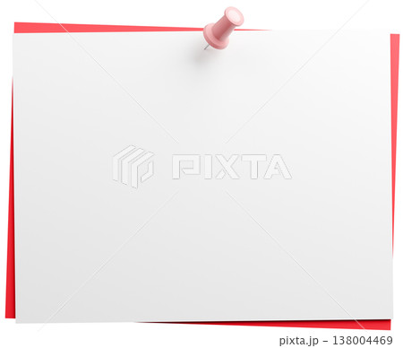 3D背景素材_画鋲_紙 3D背景素材_画鋲_紙 138004469
