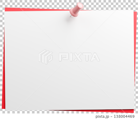 3D背景素材_画鋲_紙 3D背景素材_画鋲_紙 138004469