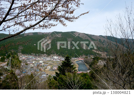 岐阜県本巣市_根尾谷淡墨桜展望台からの景色5_2025年4月 138004821