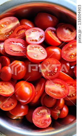 Red cherry tomatoes. Background Screensaver Wallpaper Red cherry tomatoes. Background Screensaver Wallpaper 138004903
