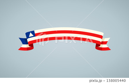 Ribbon with flag of Bahia 138005440