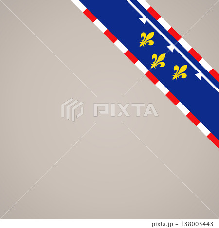 Corner ribbon flag of Centre-Val de Loire 138005443