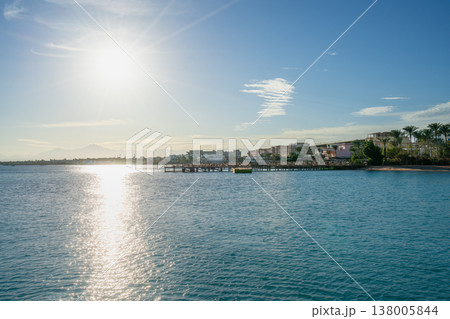 Resort Pier at Sunset in Hurghada, Egypt 138005844