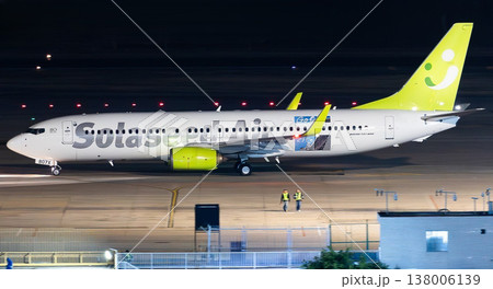 ソラシドエアボーイング737羽田離陸準備 ソラシドエアボーイング737羽田離陸準備 138006139