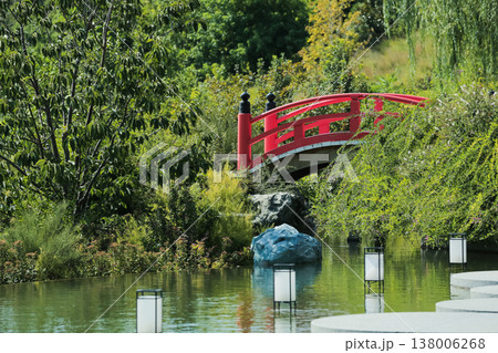 Serene Spot With Glowing Reflections. Peaceful Retreat Featuring Lush Foliage And Shimmering Water Serene Spot With Glowing Reflections. Peaceful Retreat Featuring Lush Foliage And Shimmering Water 138006268