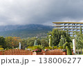Relaxing Hilltop Scenery With Blooming Plants. Calm Summer To Autumn Landscape With Lush Greenery 138006277