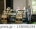 Relaxing Lobby Area With Baked Goods. Serene Hotel Setting Showcasing Cakes And Sandwiches 138006284