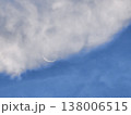 Waxing Crescent Moon Emerging from Daytime Clouds 138006515