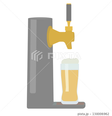 ビールサーバーのイラスト ビールサーバーのイラスト 138006962