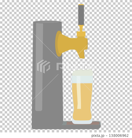 ビールサーバーのイラスト ビールサーバーのイラスト 138006962