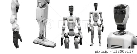 Industrial Robotic Machine isolated on white background. (With clipping path) Industrial Robotic Machine isolated on white background. (With clipping path) 138009117