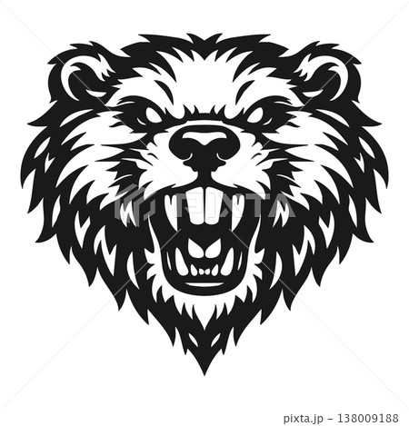 Vector tribal beaver logo Vector tribal beaver logo 138009188