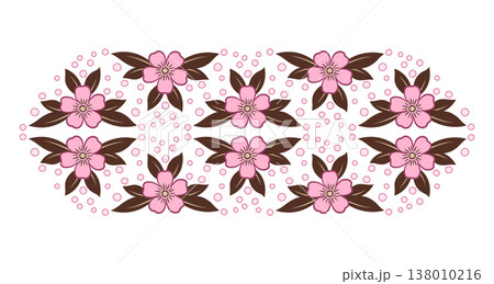 Floral design element of calm pastel colors Floral design element of calm pastel colors 138010216