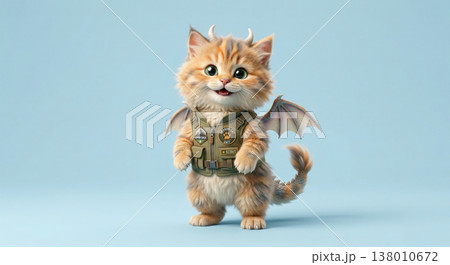 The Adorable Tactical Dragon-Kitten Scout in full Gear 138010672