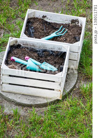 Tools for working in garden 138011781