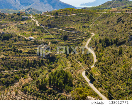 mountains landscape and coast view, Spain mountains landscape and coast view, Spain 138012771