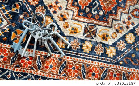 Keys on the bright table 138013187