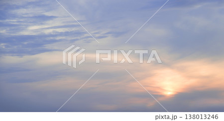 Bright clouds in the evening sky 138013246