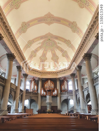 Baroque interior of the Church of the Holy Ghost in Bern Switzerland Baroque interior of the Church of the Holy Ghost in Bern Switzerland 138013349