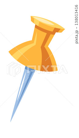 Pushpin Steel Point Angled Perspective Pushpin Steel Point Angled Perspective 138013416