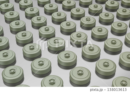 Many rows of land mines 138013613