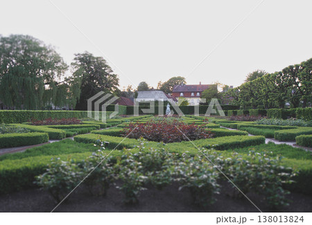 Formal Renaissance gardens at the King's Garden in Copenhagen 138013824
