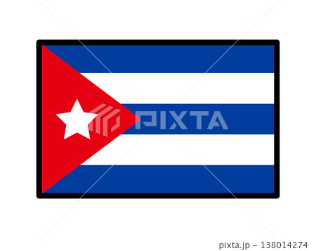 キューバの国旗のイラスト素材6 キューバの国旗のイラスト素材6 138014274