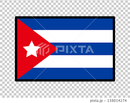 キューバの国旗のイラスト素材6 キューバの国旗のイラスト素材6 138014274