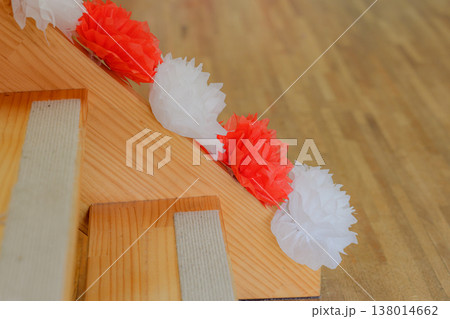 紅白のお花紙 紅白のお花紙 138014662