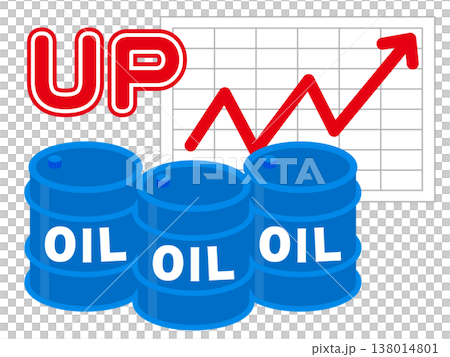 高騰する石油のイラスト素材 138014801