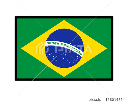 ブラジルの国旗のイラスト素材6 ブラジルの国旗のイラスト素材6 138014854