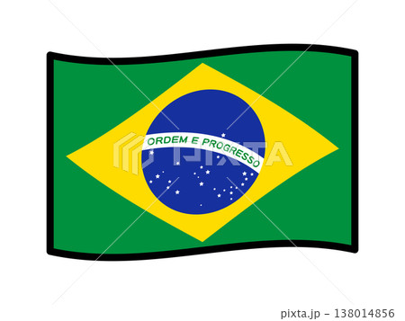 ブラジルの国旗のイラスト素材4 138014856