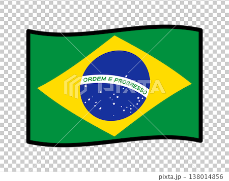 ブラジルの国旗のイラスト素材4 138014856