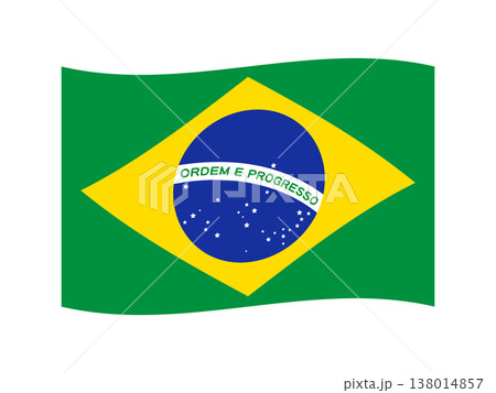 ブラジルの国旗のイラスト素材3 ブラジルの国旗のイラスト素材3 138014857
