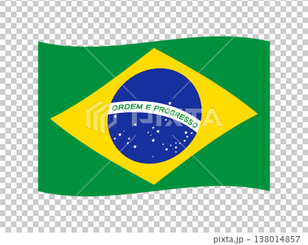 Brazilian flag illustration material 3 Brazilian flag illustration material 3 138014857