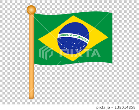 ブラジルの国旗のイラスト素材 ブラジルの国旗のイラスト素材 138014859