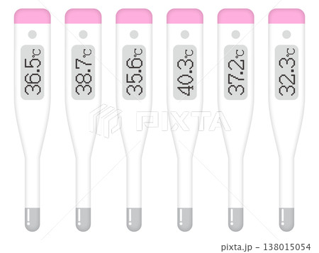 体温計のイラスト素材セット2 138015054