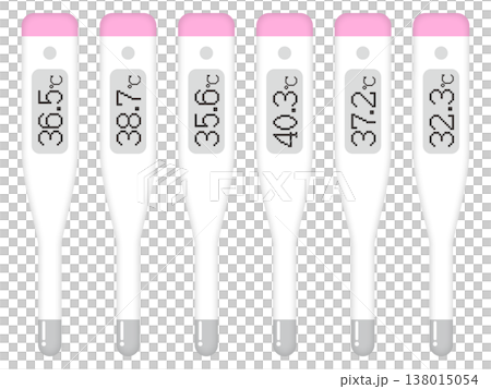 体温計のイラスト素材セット2 138015054