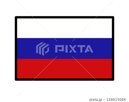 ロシアの国旗のイラスト素材4 ロシアの国旗のイラスト素材4 138015084