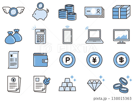 マネー関連アイコン07　Money Icons 138015363