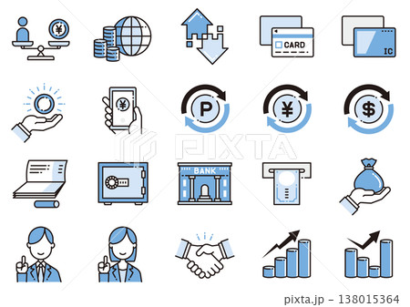 マネー関連アイコン08　Money Icons 138015364