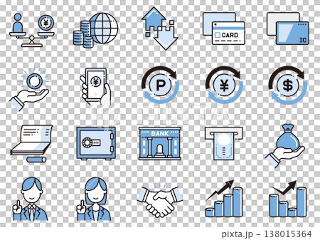 マネー関連アイコン08　Money Icons 138015364
