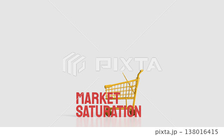 Market Saturation Retail Competition and Consumer Demand Concept 3d render. 138016415