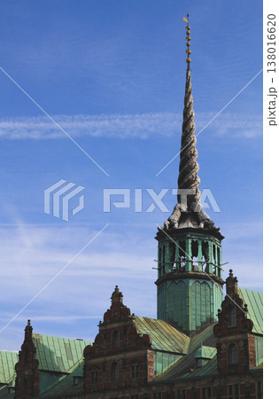 The Dragon Spire of Borsen (Old Stock Exchange) in Copenhagen The Dragon Spire of Borsen (Old Stock Exchange) in Copenhagen 138016620