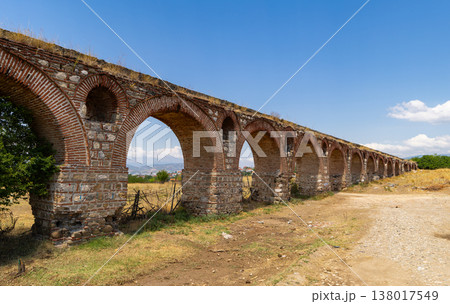 Roman aqueduct near Skopje. Macedonia Roman aqueduct near Skopje. Macedonia 138017549