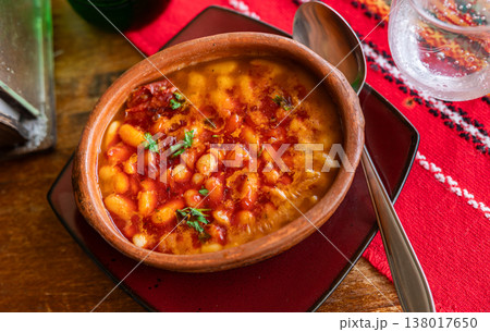 Traditional food from macedonia - tavche gravche closeup Traditional food from macedonia - tavche gravche closeup 138017650