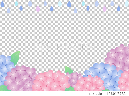 適合雨季的繡球花框架材質 | 繡球花葉植物 138017982