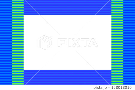 ボーダー模様 フレーム ホワイトスペース ブルー ボーダー模様 フレーム ホワイトスペース ブルー 138018010